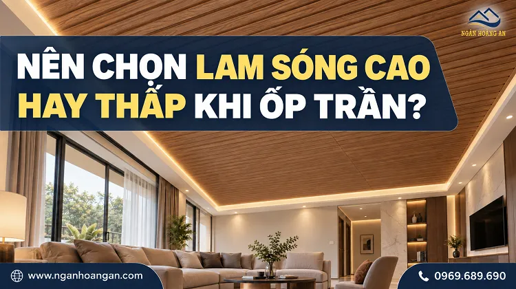 Nên Chọn Lam Sóng Cao Hay Thấp Khi Ốp Trần?