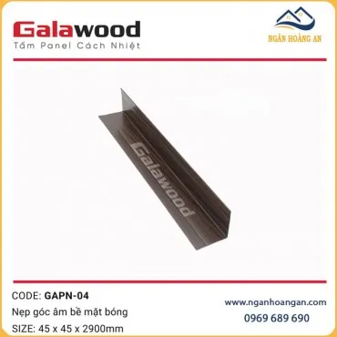 Nẹp Góc Trong Trang Trí Tấm Panel GAPN-04 Màu Nâu Walnut