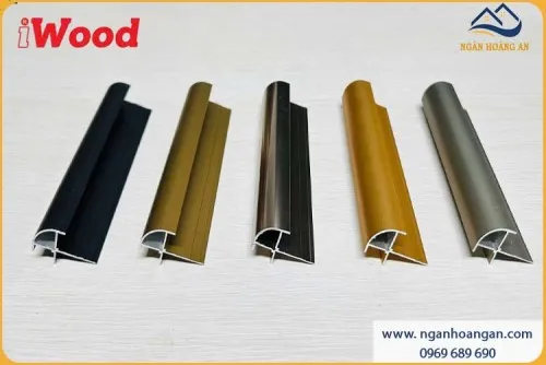 Nẹp Nhôm V Góc Bo Tròn 8mm Ốp Tấm Than Tre iWood NNVGT8
