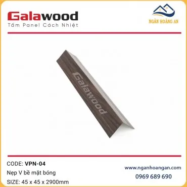 Nẹp V Trang Trí Tấm Panel VPN-04 Màu Nâu Walnut
