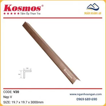 Nẹp V20 Tấm Ốp Than Tre Kosmos Màu Sâm Panh
