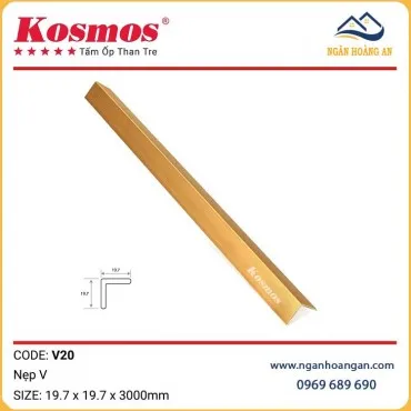 Nẹp V20 Tấm Ốp Than Tre Kosmos Màu Vàng
