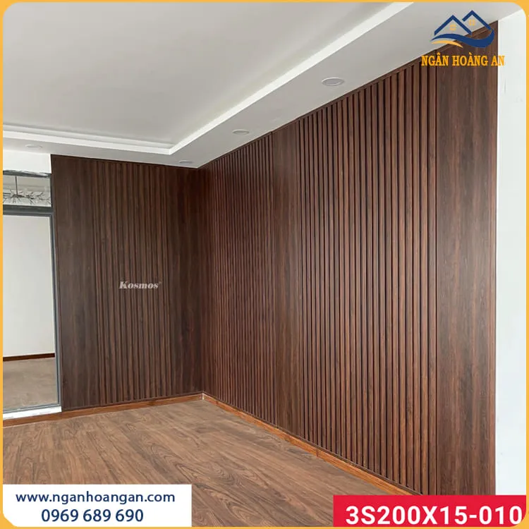 Nhà Đẹp Nhờ Ốp Tường Lam Sóng Nhựa Giả Gỗ