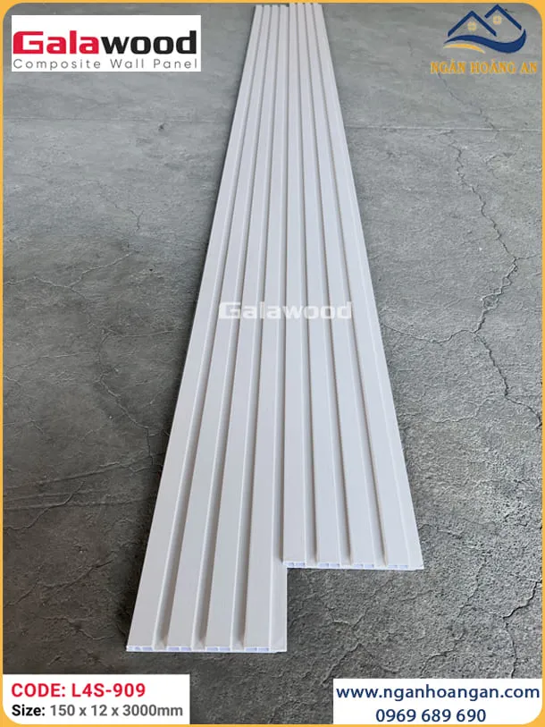 Nhựa Lam Sóng Giả Gỗ Ốp Tường Galawood L4S-909