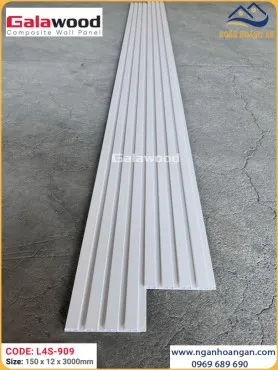 Nhựa Lam Sóng Giả Gỗ Ốp Tường Galawood L4S-909 