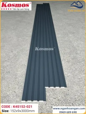 Nhựa Lam Sóng Giả Gỗ Ốp Tường Kosmos K4S152-021