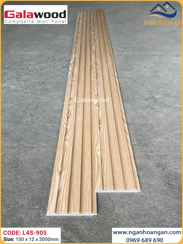 Nhựa Lam Sóng Ốp Tường Giả Gỗ Galawood L4S-905 Nhựa Lam Sóng Ốp Tường Giả Gỗ Galawood L4S-905