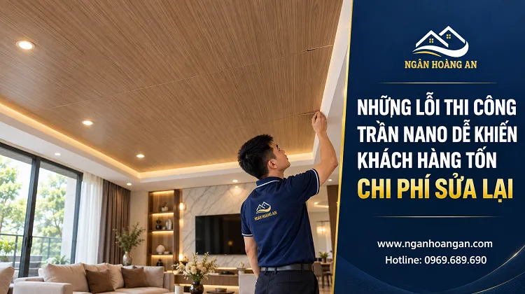 Những Lỗi Thi Công Trần Nano Dễ Khiến Khách Hàng Tốn Chi Phí Sửa Lại