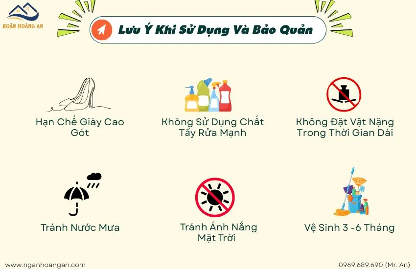 Lưu Ý Khi Sử Dụng Bậc Cầu Thang Nhựa Giả Gỗ