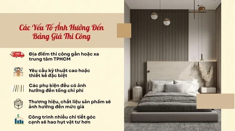 Những Yếu Tố Ảnh Hưởng Trực Tiếp Giá Thi Công Trọn Gói Ốp Tường Nano