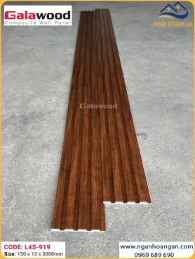 Tấm Ốp Nhựa Giả Gỗ Lam 4 Sóng Galawood L4S-919