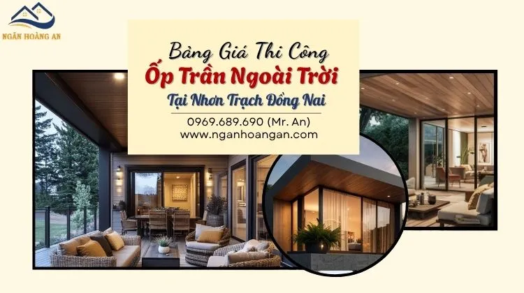 Ốp Trần Gỗ Nhựa Ngoài Trời Trọn Gói Tại Nhơn Trạch