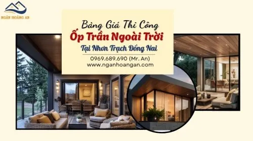 Giá Thi Công Ốp Trần Gỗ Nhựa Ngoài Trời Tại Nhơn Trạch Đồng Nai