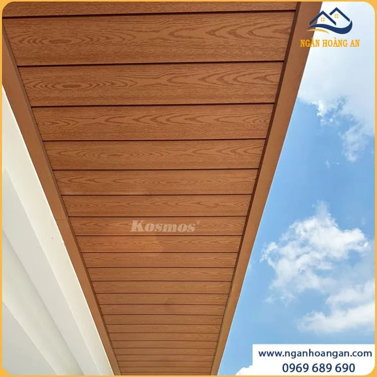 Ốp Trần Hiên Nhà Bằng Tấm Ốp Gỗ Nhựa Ngoài Trời Ốp Trần Hiên Nhà Bằng Tấm Ốp Gỗ Nhựa Ngoài Trời