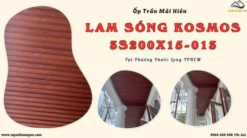 Ốp Trần Mái Hiên Lam Sóng Kosmos 3S200X15-013 Phường Phước Long TPHCM