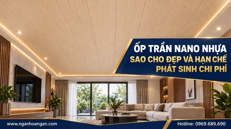 Ốp Trần Nano Nhựa Sao Cho Đẹp Và Hạn Chế Phát Sinh Chi Phí