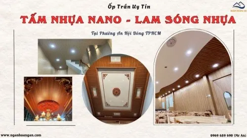 Ốp Trần Nhựa Nano, Lam Sóng Giả Gỗ Uy Tín Tại Phường An Hội Đông TPHCM