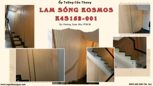Ốp Tường Cầu Thang Lam Sóng Kosmos K4S152-001 Phường Xuân Hòa TPHCM
