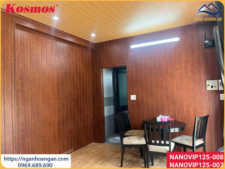 Ốp Tường Homestay Bằng Tấm Nano Nhựa Giả Gỗ Tại Quận 5 TPHCM