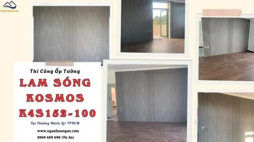 Thi Công Ốp Tường Lam Sóng Kosmos K4S152-100 Phường Nhiêu Lộc TPHCM