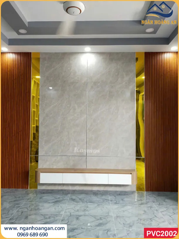 Ốp Tường Lam Sóng Nhựa Giả Gỗ Giúp Không Gian Ấm Cúng 