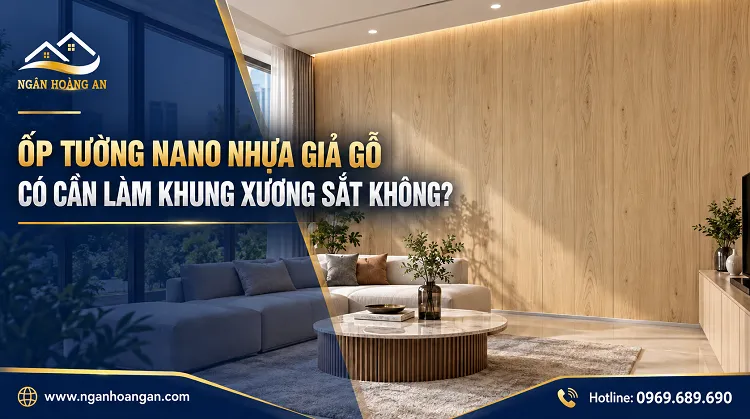 Ốp Tường Nano Nhựa Giả Gỗ Có Cần Khung Xương Sắt Không?