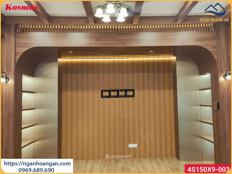 Ốp Tường Nhựa Lam Sóng Giả Gỗ Đẹp Và Bền Tại Quận 3 TPHCM Ốp Tường Nhựa Lam Sóng Giả Gỗ Đẹp Và Bền Tại Quận 3 TPHCM