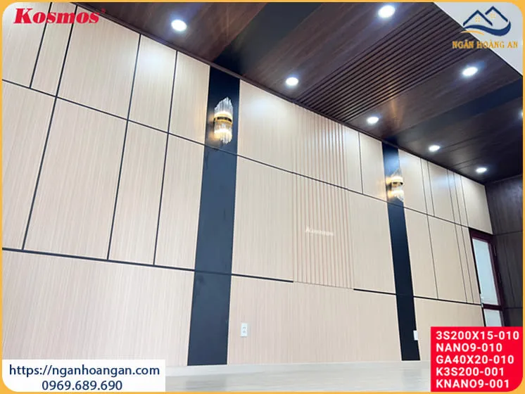 Ốp Tường Nhựa Lam Sóng Nano Giả Gỗ Tại Quận 1 TPHCM