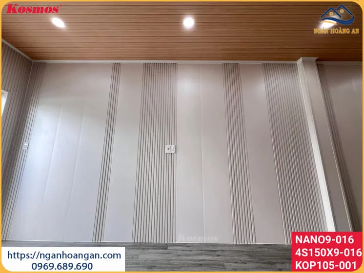 Ốp Tường Nhựa Lam Sóng Nano Màu Trắng Tại Quận 10 TPHCM
