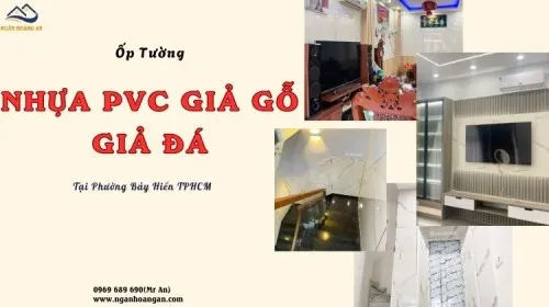 Ốp Tường Nhựa PVC Giả Gỗ, Giả Đá Trọn Gói Tại Phường Bảy Hiền TPHCM