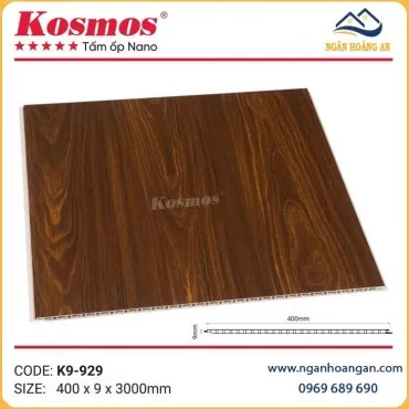 Ốp Tường Ốp Trần Nhựa Nano Chân Kép Giả Gỗ Kosmos K9-929