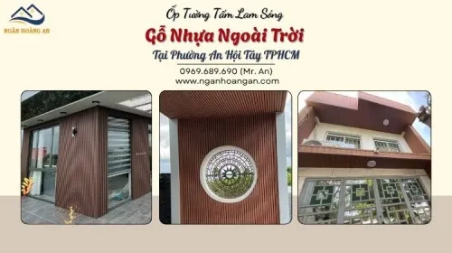 Ốp Tường Tấm Lam Sóng Gỗ Nhựa Ngoài Trời Tại Phường An Hội Tây TPHCM