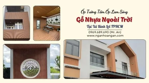 Ốp Tường Tấm Ốp Lam Sóng Gỗ Nhựa Ngoài Trời Tại Xã Bình Lợi TPHCM