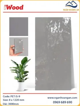 Ốp Tường Than Tre Đa Năng Phủ PET iWood iS-9