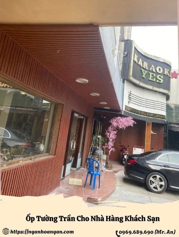 Ốp Trần Tường Cho Nhà Hàng Khách Sạn
