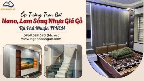 Ốp Tường Trọn Gói Nano, Lam Sóng Nhựa Giả Gỗ Tại Phú Nhuận TPHCM