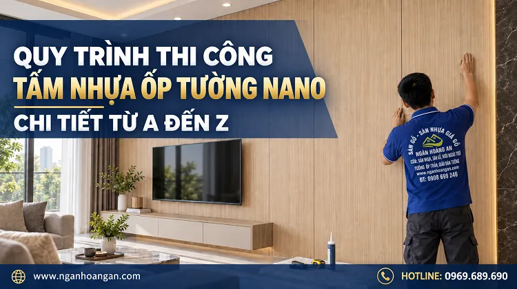 Quy Trình Thi Công Tấm Nhựa Ốp Tường Nano Chi Tiết Từ A Đến Z