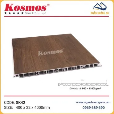 Sàn Chịu Lực Nhựa Làm Gác Xếp Giả Vân Gỗ Kosmos SK42X4M
