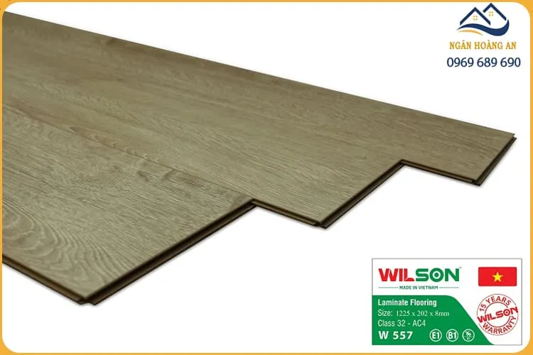 Sàn Gỗ Công Nghiệp Wilson W557 Dày 8mm Sàn Gỗ Công Nghiệp Wilson W557 Dày 8mm