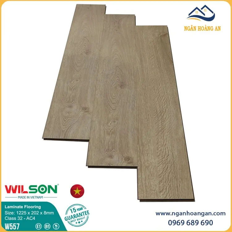 Sàn Gỗ Công Nghiệp Wilson W557 Dày 8mm Sàn Gỗ Công Nghiệp Wilson W557 Dày 8mm