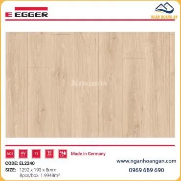 Sàn Gỗ Công Nghiệp Egger Aqua+ EL2240 Dày 8mm