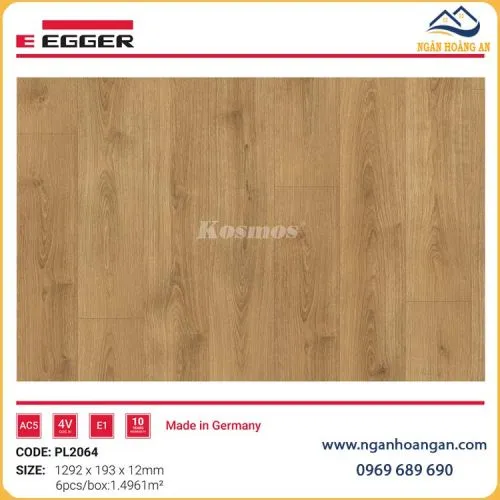 Sàn Gỗ Công Nghiệp Egger Classic 12mm PL2064