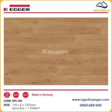Sàn Gỗ Công Nghiệp Egger Pro EPL105 Dày 8mm