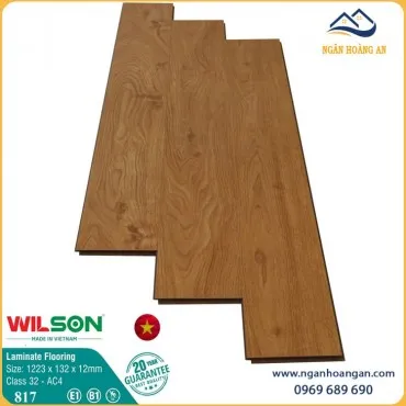 Sàn Gỗ Công Nghiệp Giá Rẻ Wilson 817 Dày 12mm