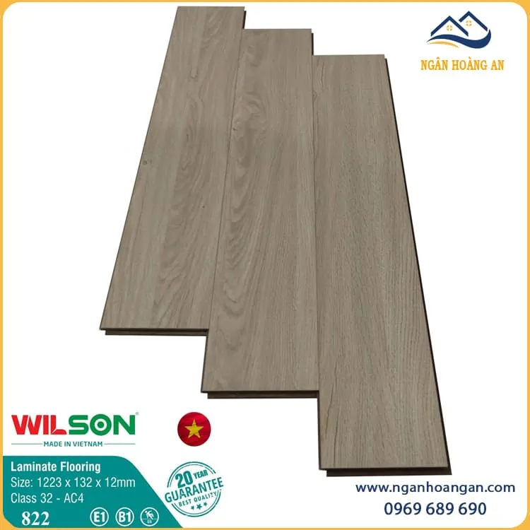 Sàn Gỗ Công Nghiệp Giá Rẻ Wilson 822 12mm Sàn Gỗ Công Nghiệp Giá Rẻ Wilson 822 12mm