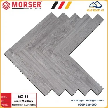 Sàn Gỗ Công Nghiệp Lát Xương Cá 8mm Morser MX 88