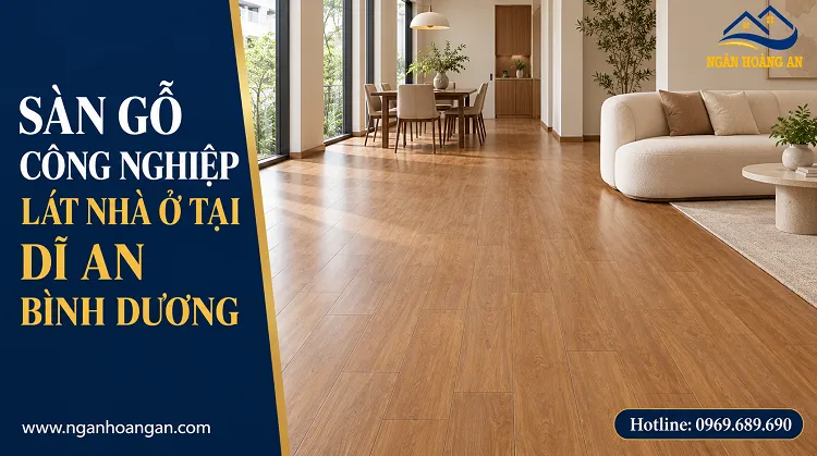 Sàn Gỗ Công Nghiệp Morser MS105 Lát Nhà Ở Tại Dĩ An Bình Dương
