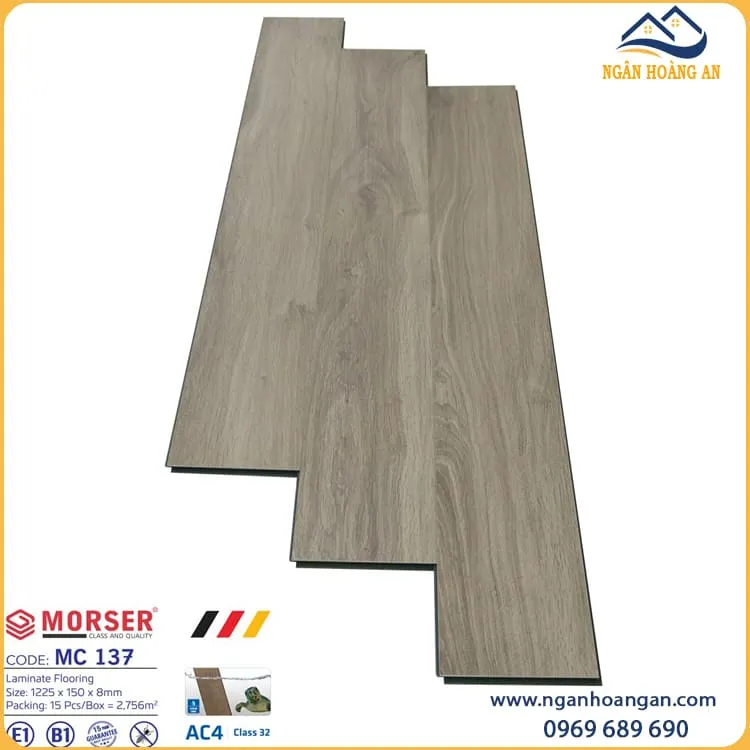 Sàn Gỗ Công Nghiệp Morser Việt Nam MC137 8mm
