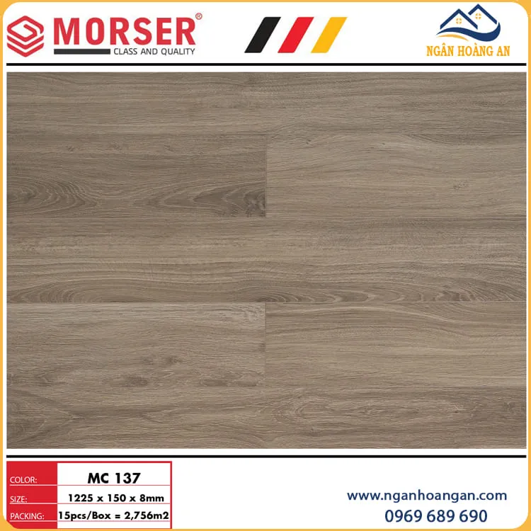 Sàn Gỗ Công Nghiệp Morser Việt Nam MC137 8mm