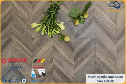 Sàn Gỗ Công Nghiệp Vân Xương Cá Morse XK 141 8mm
